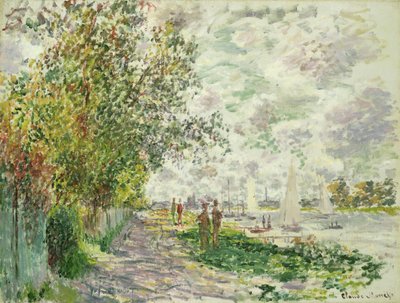 La Rive à Gennevilliers, c.1875 - Claude Monet